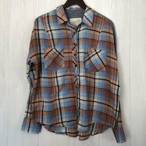 ✨HOST PICK✨ Free People Flyaway Plaid Shirt